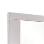 Specchio da comò Royal Hampton, 46 pollici laccato bianco lucido, cornice in legno massello
