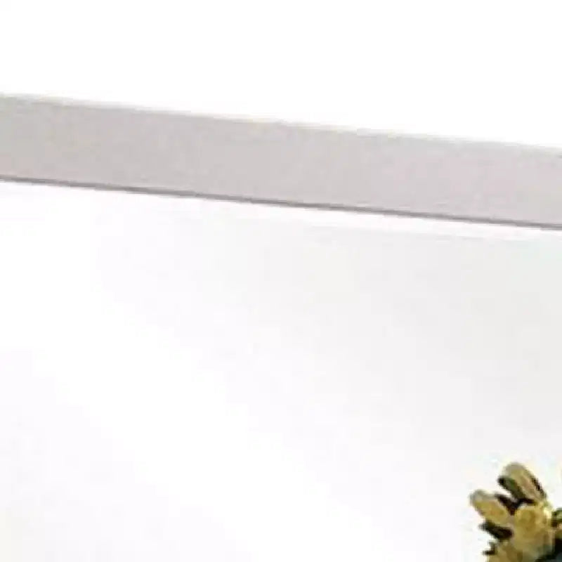 Specchio da comò Royal Hampton, 46 pollici laccato bianco lucido, cornice in legno massello