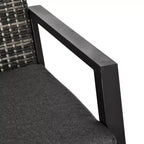 Ensemble de mobilier de patio 4 pièces, 2 chaises en résine tressée, un canapé deux places, une table basse d'extérieur, coussins moelleux, canapé et fauteuils pour jardin et arrière-cour