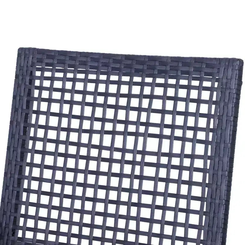 Set da bar da esterno 3 pezzi con cuscino morbido, set di mobili da esterno in vimini rattan per cortili, prati, ponti