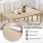 MAYEERTY Set da Pranzo Rotondo Moderno 5 Pezzi 47,3, 4 Sedie Imbottite, Nero Antico e Beige