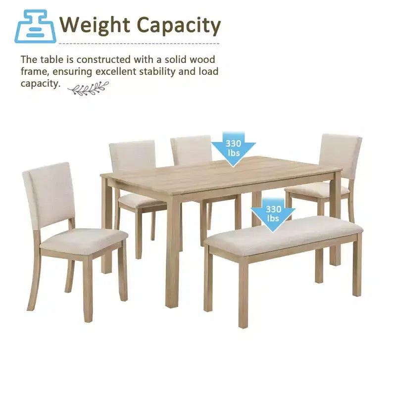 MAYEERTY Set da Pranzo Rotondo Moderno 5 Pezzi 47,3, 4 Sedie Imbottite, Nero Antico e Beige