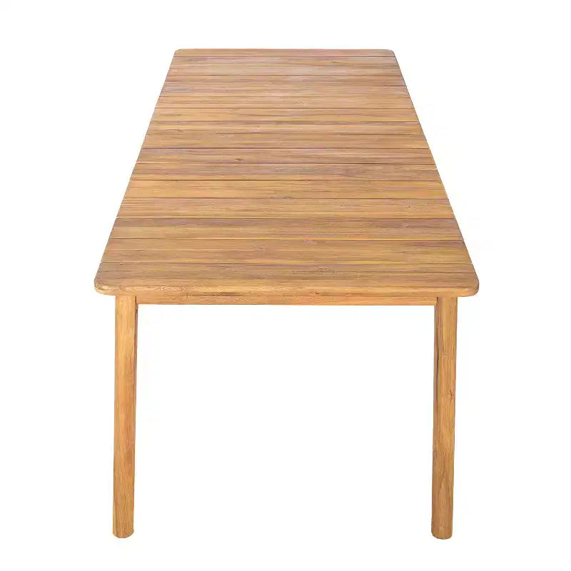 Christopher Knight Home Eleni Ensemble de salle à manger d'extérieur rustique 9 pièces en bois d'acacia avec plateau à lattes et coussins