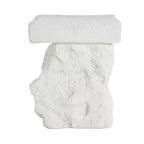 Christopher Knight Home Bora Set da Pranzo da Giardino Moderno 3 Pezzi con Tavolino in Cemento Leggero e 2 Sedie con Braccioli in Corda di Acacia