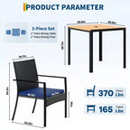 Set da pranzo per patio esterno