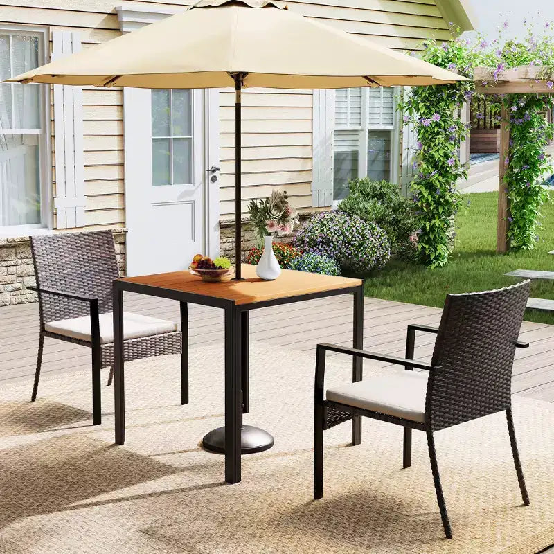 Set da pranzo per patio esterno