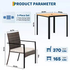 Set da pranzo per patio esterno