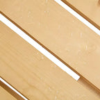 Table de pique-nique ronde Whisen d'extérieur pour 8 personnes, ensemble table et bancs d'extérieur, ensembles de salle à manger de patio avec 4 bancs intégrés, trou pour parasol