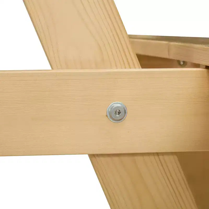 Table de pique-nique ronde Whisen d'extérieur pour 8 personnes, ensemble table et bancs d'extérieur, ensembles de salle à manger de patio avec 4 bancs intégrés, trou pour parasol