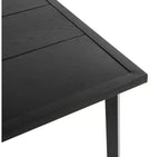Tavolo e sedie da esterno in vimini a 5 pezzi Whisen, set tavolo e sedie da pranzo per patio con piano del tavolo quadrato in acciaio