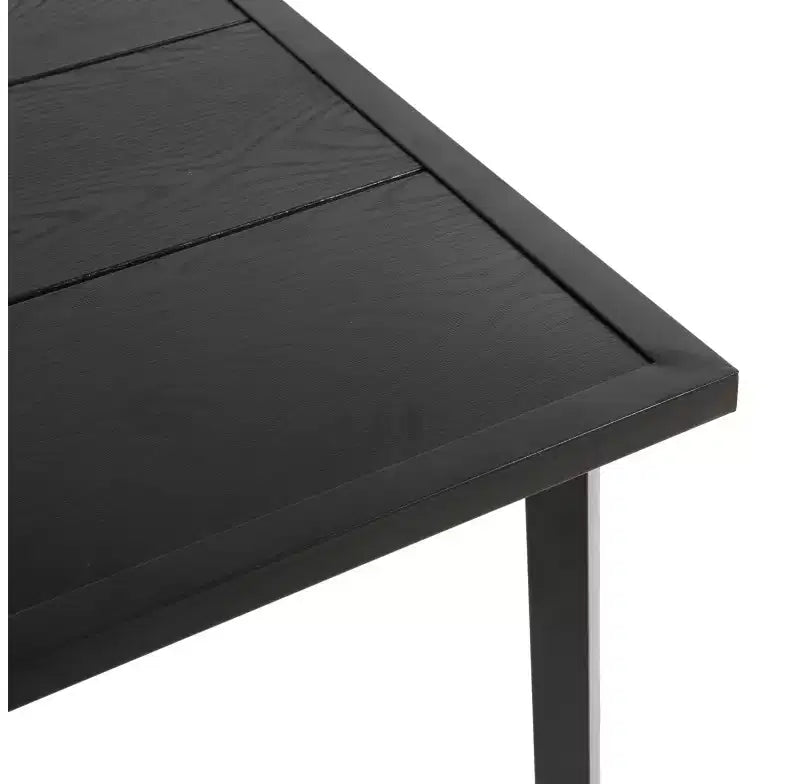 Tavolo e sedie da esterno in vimini a 5 pezzi Whisen, set tavolo e sedie da pranzo per patio con piano del tavolo quadrato in acciaio