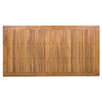 Set da pranzo Nicolas Patio di GDFStudio, 5 pezzi, in legno e metallo, con 4 poltrone in rattan intrecciato a mano