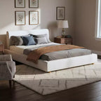 Letto Imbottito Moderno con Testiera Ulyana Boucle