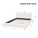 Letto Imbottito Moderno con Testiera Ulyana Boucle