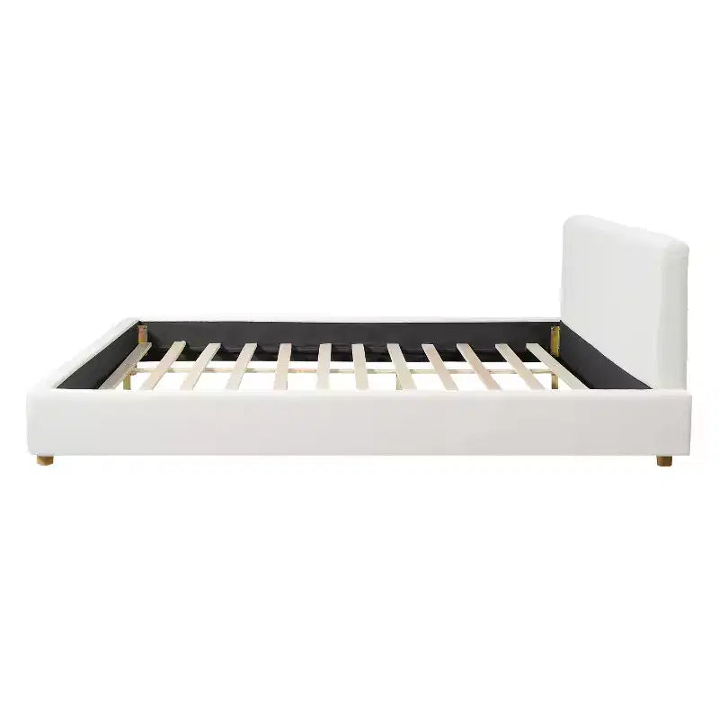 Letto Imbottito Moderno con Testiera Ulyana Boucle