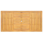 Christopher Knight Home Virote, set da pranzo moderno da 5 pezzi in legno di acacia, con foro per ombrellone e tavolo a doghe