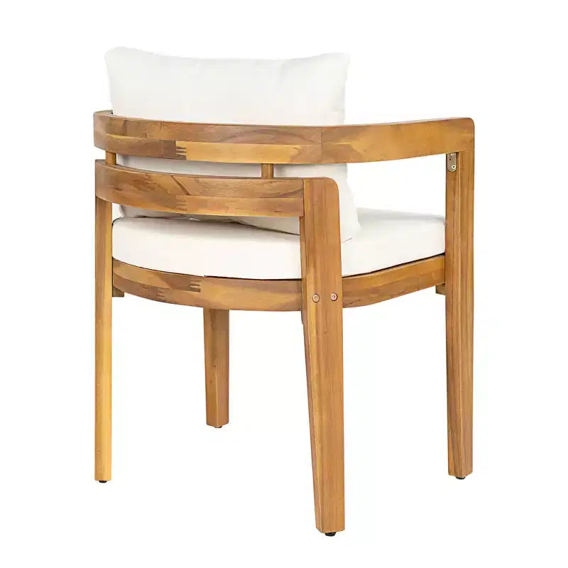 Christopher Knight Home Virote, set da pranzo moderno da 5 pezzi in legno di acacia, con foro per ombrellone e tavolo a doghe