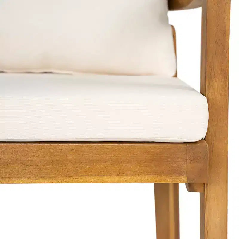 Christopher Knight Home Virote, set da pranzo moderno da 5 pezzi in legno di acacia, con foro per ombrellone e tavolo a doghe