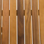 Christopher Knight Home Danette Set da pranzo da 7 pezzi da esterno rustico in vimini intrecciato e legno di acacia