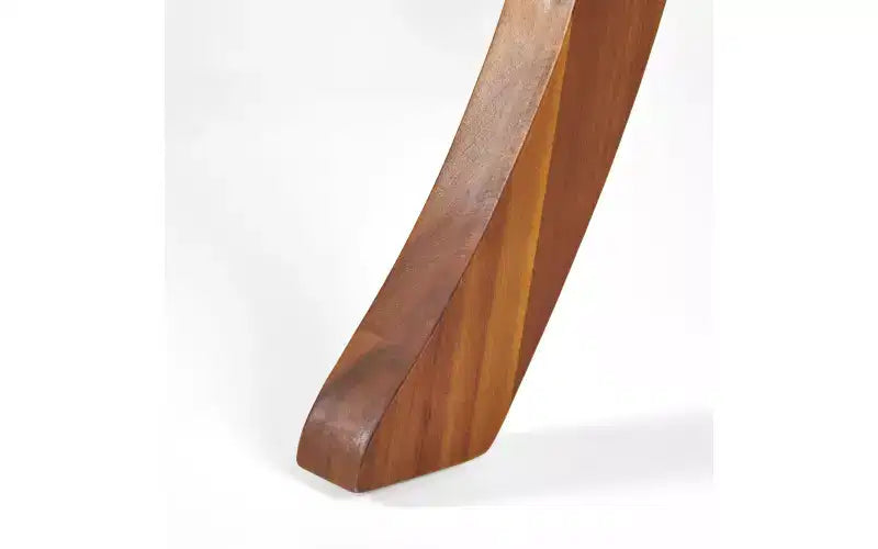 ModernLuxe Set da pranzo da patio in legno di acacia, tavolo da pranzo da esterno e 4 poltrone in corda intrecciata con cuscini crema, Teak+Nero