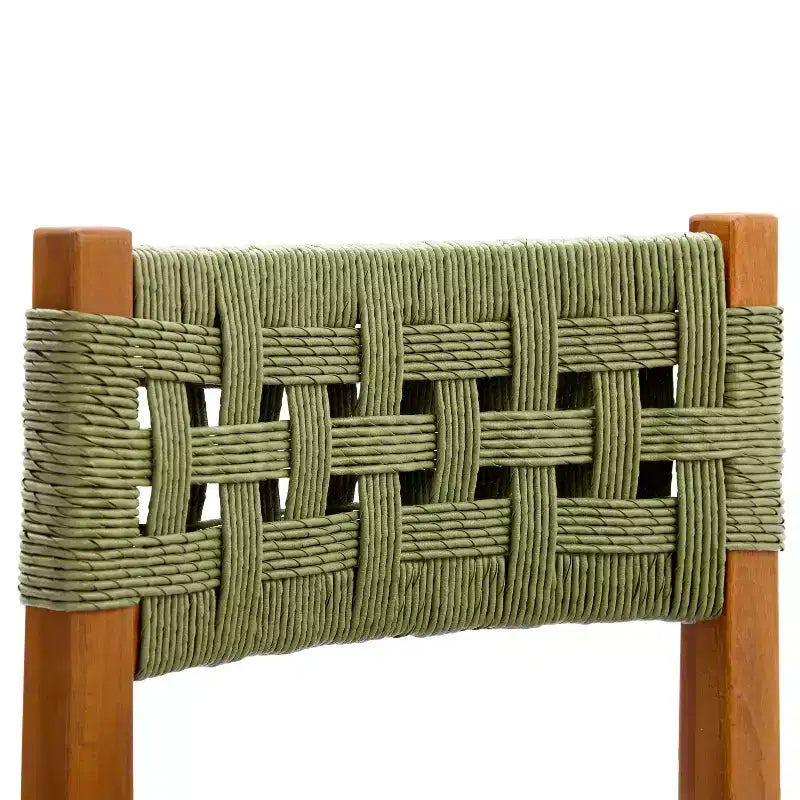 Christopher Knight Home Francine Set da Pranzo da Esterno di 7 Pezzi in Vimini Intrecciato Rustico con Legno di Acacia e Tavolo a Doghe Allungabile