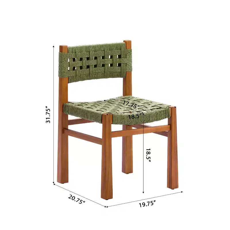 Christopher Knight Home Francine Set da Pranzo da Esterno di 7 Pezzi in Vimini Intrecciato Rustico con Legno di Acacia e Tavolo a Doghe Allungabile