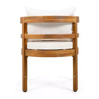 Christopher Knight Home Bennett, ensemble de 7 pièces de patio rustique en bois d'acacia avec table à manger extensible et chaises avec coussins