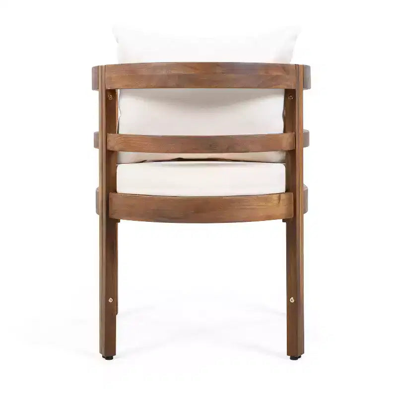 Christopher Knight Home Bennett, ensemble de 7 pièces de patio rustique en bois d'acacia avec table à manger extensible et chaises avec coussins