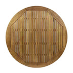 Christopher Knight Home Oliver, set da pranzo girevole da esterno per patio, 5 pezzi in legno di acacia e corda con cuscini, tavolo e 4 sedie