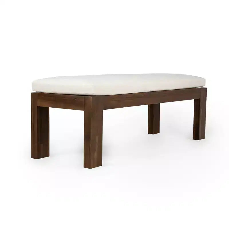 Ensemble de salle à manger Whisen pour 6 personnes, Mobilier d'extérieur avec trou pour parasol, table, chaises et banc