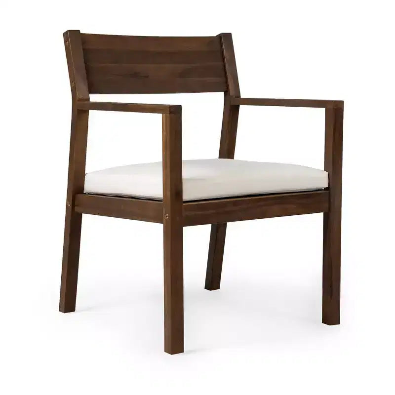 Ensemble de salle à manger Whisen pour 6 personnes, Mobilier d'extérieur avec trou pour parasol, table, chaises et banc