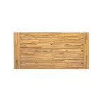 Christopher Knight Home Carter Set da Pranzo da Esterno Moderno in Legno di Acacia, 5 Pezzi, con Tavolo Rettangolare e 4 Sedie Girevoli in Corda