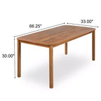 Christopher Knight Home Petronela Patio Rustico da Giardino 7 Pezzi in Legno di Acacia e Rattan