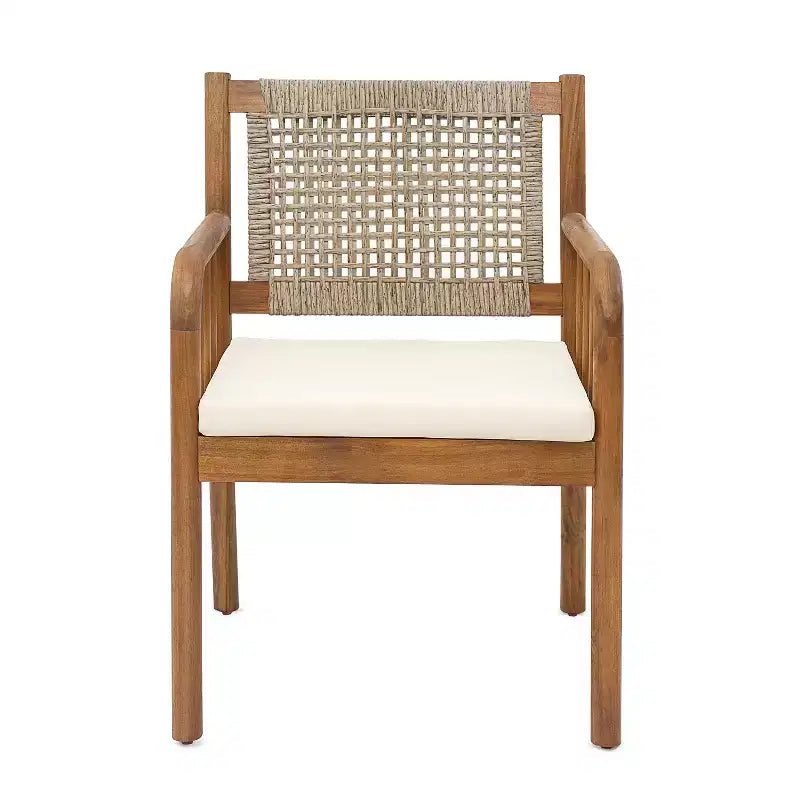 Christopher Knight Home Petronela Patio Rustico da Giardino 7 Pezzi in Legno di Acacia e Rattan