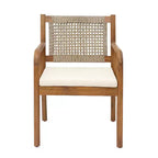 Christopher Knight Home Petronela Patio Rustico da Giardino 7 Pezzi in Legno di Acacia e Rattan
