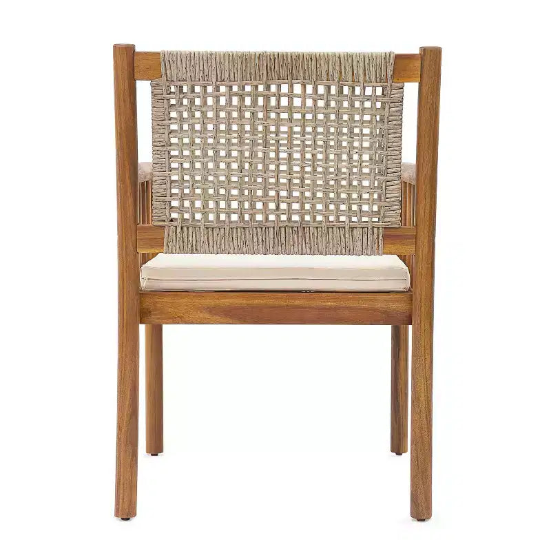 Christopher Knight Home Petronela Patio Rustico da Giardino 7 Pezzi in Legno di Acacia e Rattan