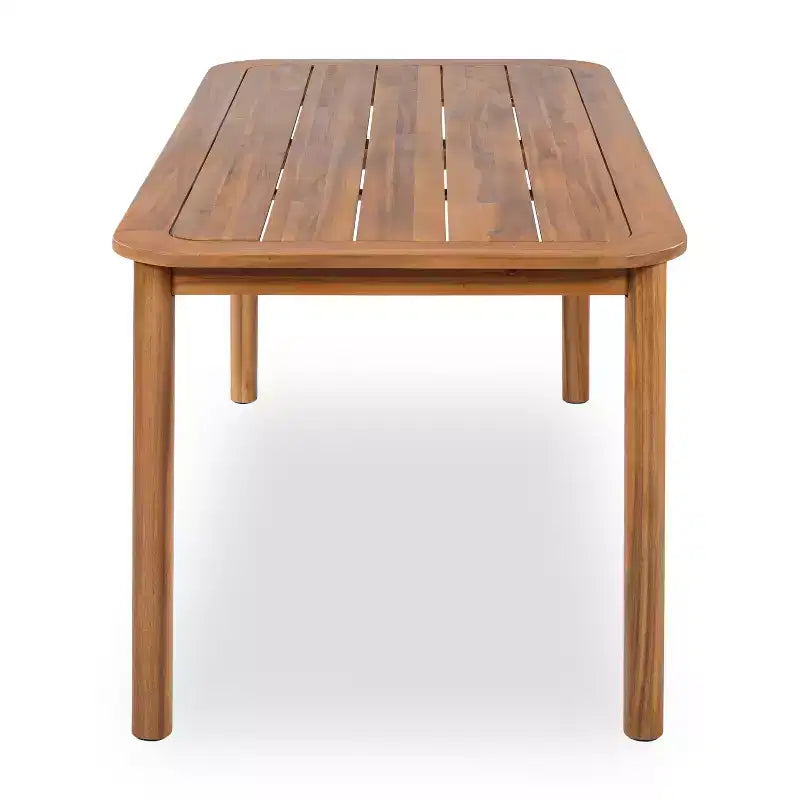 Christopher Knight Home Petronela Patio Rustico da Giardino 7 Pezzi in Legno di Acacia e Rattan