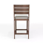Set da patio Martha Stewart Bedford da 5 pezzi in alluminio, 4 sgabelli da bar con cuscini, tavolo da patio quadrato da 35,5 pollici