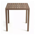 Set da patio Martha Stewart Bedford da 5 pezzi in alluminio, 4 sgabelli da bar con cuscini, tavolo da patio quadrato da 35,5 pollici