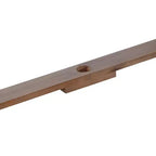 GDFStudio Lena Set da pranzo da esterno 5 pezzi in legno di acacia con tavolo rettangolare da 150 cm e foro per ombrellone