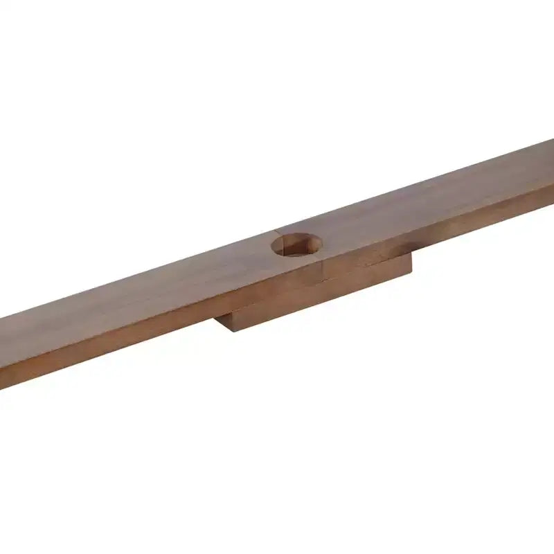 GDFStudio Lena Set da pranzo da esterno 5 pezzi in legno di acacia con tavolo rettangolare da 150 cm e foro per ombrellone