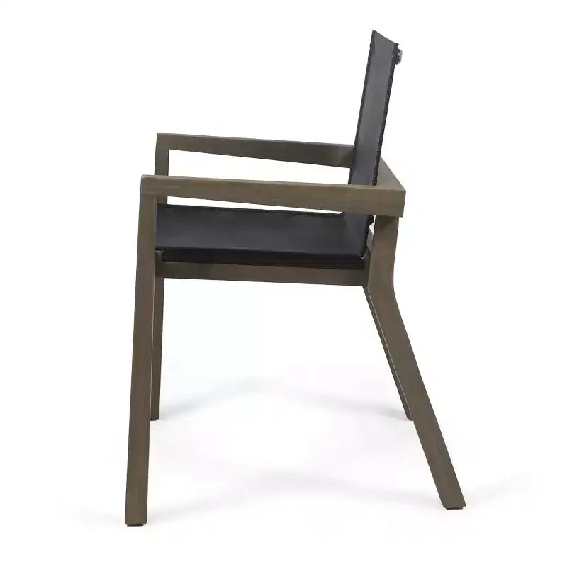 Set da Tavolo da Pranzo Estensibile da Esterno in Legno a 7 Pezzi, 6 Sedie a Rete con Telaio in Legno, Set di Mobili da Patio Moderni per il Giardino-Panipeachy