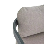 Christopher Knight Home Evren Set da 5 Pezzi Tavolo da Pranzo con Doghe in Legno di Acacia e Sedie da Pranzo Moderne in Alluminio per Esterni