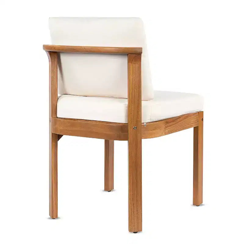 Christopher Knight Home Harrison, ensemble de salle à manger moderne de 7 pièces en bois d'acacia extensible avec table et chaises rembourrées, pour patio