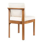 Christopher Knight Home Harrison, ensemble de salle à manger moderne de 7 pièces en bois d'acacia extensible avec table et chaises rembourrées, pour patio