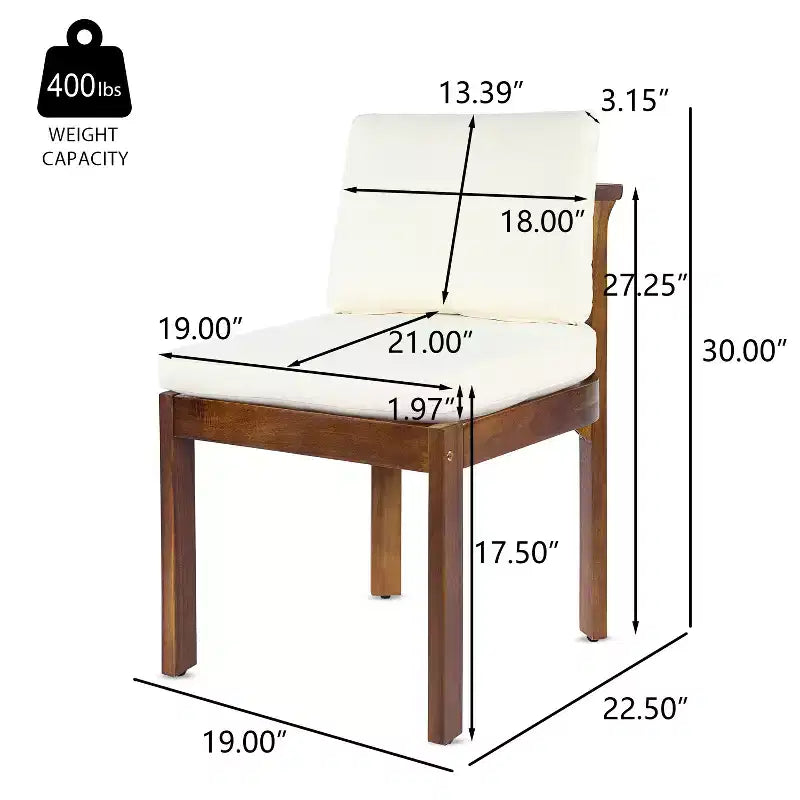 Christopher Knight Home Harrison, ensemble de salle à manger moderne de 7 pièces en bois d'acacia extensible avec table et chaises rembourrées, pour patio