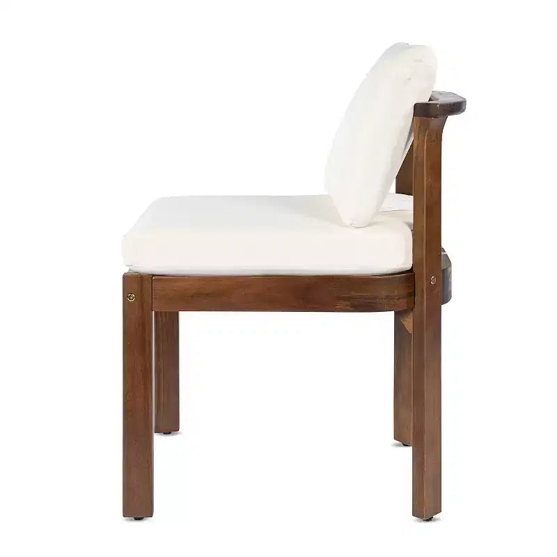 Christopher Knight Home Harrison, ensemble de salle à manger moderne de 7 pièces en bois d'acacia extensible avec table et chaises rembourrées, pour patio