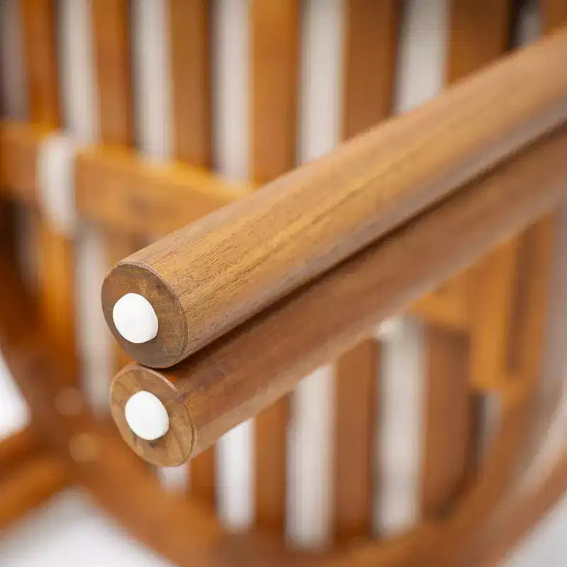 Ensemble de salle à manger d'extérieur 5 pièces en bois d'acacia rustique avec coussins et table à lattes Christopher Knight Home Matteo