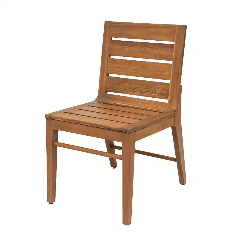 Christopher Knight Home Lorenzo Set da pranzo moderno a 7 pezzi in legno di acacia con design a doghe e gambe curve