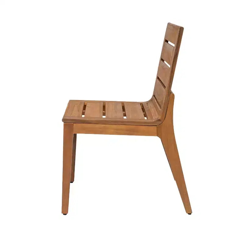 Christopher Knight Home Lorenzo Set da pranzo moderno a 7 pezzi in legno di acacia con design a doghe e gambe curve